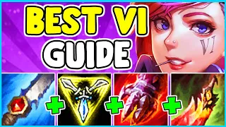 HOW TO PLAY VI JUNGLE & SOLO CARRY In Season 10 | Vi Guide S10 - League Of Legends