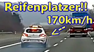 Reifenplatzer, Irres Überholen und Kreisel-Chaos| DDG Dashcam Germany | #362