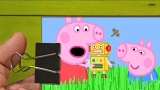 Flip Book - Peppa Pig English Episodes -Long Grass is Stopping Peppa Pig's Robot from Walking-Part