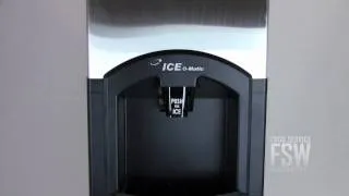 Ice-O-Matic (ICE0320HA CD40022) 334 Lb Half Size Cube Ice Machine with Hotel Dispenser