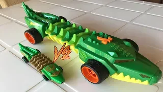 CARRO HOT WHEELS GIGANTE VS CARRO HOT WHEELS PEQUENO (MÁQUINAS MUTANTES)