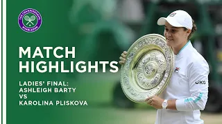 Ashleigh Barty vs Karolina Pliskova | Ladies' Final Highlights | Wimbledon 2021