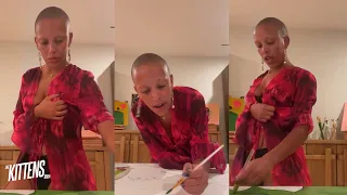 Doja Cat’s painting session — IG LIVE (8/24/22)