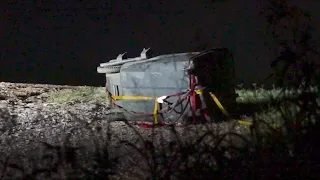 Raw video: Body found in trash can in Buffalo Bayou near downtown, HPD says