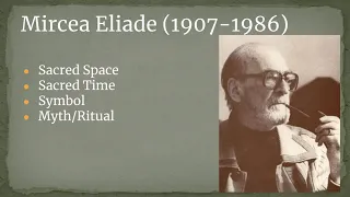 UULA Adult RE: An Introduction to Religious Studies Part 2.2, Mircea Eliade