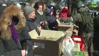 Гуманитарная помощь жителям Бородянского района Киевской области.