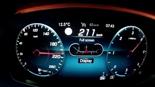 2020 Mercedes E220D Facelift - German Autobahn Acceleration