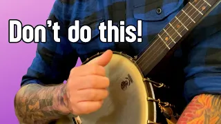 3 MISTAKES Clawhammer Banjo Players Make With The Thumb Pluck