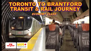 Toronto to Brantford Transit & Rail Journey | Economy Class