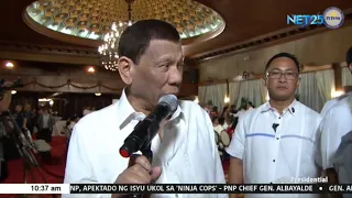 Kapalaran ni PNP chief Albayalde, ipinauubaya na ni Pres. Duterte kay Sec. Año