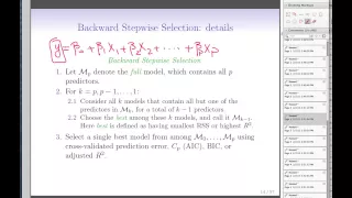 Lecture 5 - Part a - Statistical Learning with Applications in R - Model Selection & Regularization