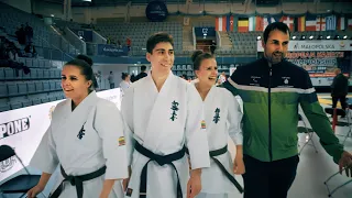 Lithuanian kyokushin karate, kata team 2022 Tarnów, Poland