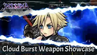 【DFFOO】Cloud LD & Burst Weapon Showcase