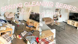 SPRING CLEANING SERIES: the living room. *deep cleaning + organizing*