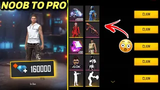 Buying 160000 Diamond 😱 To Make Noob Account To pro 🔥 free fire