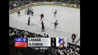 Slovensko - Kanada 2:3, 3.9. 1996, Svetový pohár