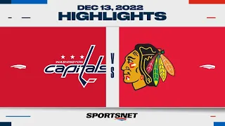 NHL Highlights | Capitals vs. Blackhawks - December 13, 2022