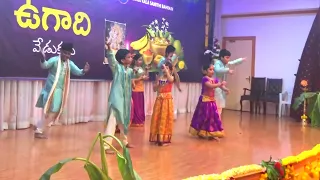 Kids Dane for Traditional Ugadi song 2018@ Ugadi Vedukalu _Telugu kala samithi_Bahrain