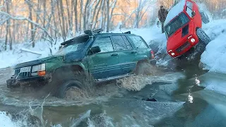 Пробить дорогу и не замёрзнуть! Лёд который ломает всё Зимний Off road Extreme Stars