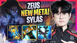 ZEUS CRAZY NEW META SYLAS TOP! - T1 Zeus Plays Sylas TOP vs Azir! | Season 2024