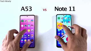 SAMSUNG A53 5G vs Redmi Note 11 - SPEED TEST