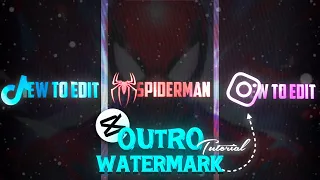 Capcut | Outro logo Watermark tutorial