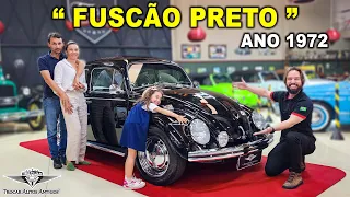 Restauração completa! Fusca 1972 Preto Original😎 Muita empolgação na entrega dessa joia sobre rodas!