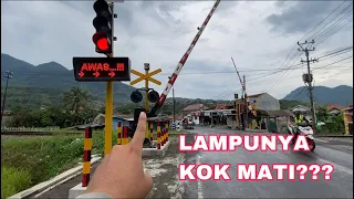 LAMPUNYA RUSAK?!, Perlintasan KA  unik Bangbayang Kadungora Leles Garut