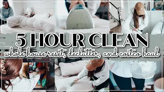 5 HOUR CLEAN DECLUTTER AND ORGANIZE WITH ME | HOURS OF WHOLE HOUSE RESET CLEANING | WHITNEY PEA