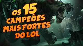 OS 15 MELHORES CAMPEÕES DA ATUALIZAÇÃO 8.7! TIER LIST 8.7 OS MELHORES CAMPEÕES PRA SUBIR!