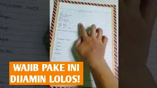 100% Lolos! Daftar Riwayat hidup tulis tangan Khusus berpengalaman