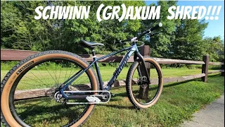 Schwinn Axum Rigid and Single Speed First Ride - Schwinn Murder Machine -   GRAXUM BUILD!!!!