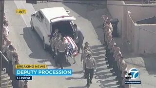 Fallen Los Angeles County deputy honored in somber procession