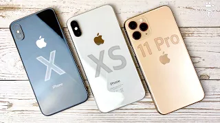 Подробное сравнение iPhone X, XS и 11 Pro