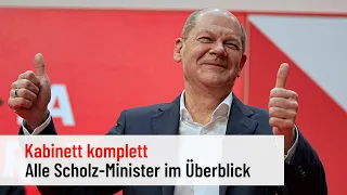 Minister der Ampel-Koalition komplett: Scholz' Kabinett im Überblick