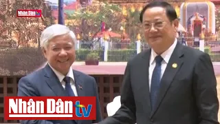 Tăng cường hợp tác tổ chức Mặt trận hai nước Việt Nam - Lào | Tin CHÍNH TRỊ - XÃ HỘI trưa 11-4-2024