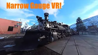 Narrow Gauge Steam Engine in VR! (360 Video)