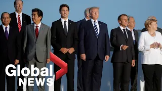G7 summit: World leaders pose for "family photo" in Biarritz