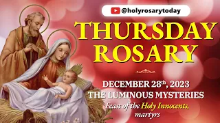 THURSDAY HOLY ROSARY 💛DECEMBER 28, 2023💛 LUMINOUS MYSTERIES OF THE ROSARY [VIRTUAL] #holyrosarytoday