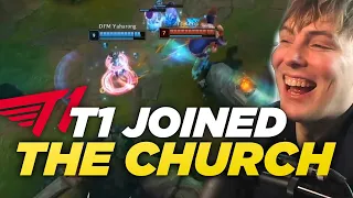 LS | T1 HAS JOINED THE CHURCH WITH HOLY DRAFT! | T1 vs DFM