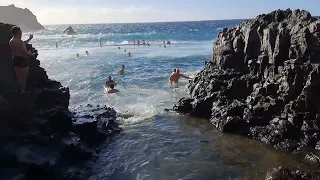 Let’s Visit Natural Rock Pool Piscina Natural Los Gigantes South Tenerife December 2022
