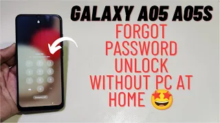 Galaxy A05 A05s Hard Reset forgot Password Unlock