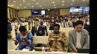 VP JESSICA ALUPO joins Christians of Shinshengei Church in Sunday praise & Worship in Seoul S.Korea.