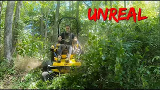 Extreme Brush mowing with a zero turn!