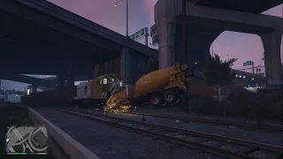 Train vs Concrete Mixer 2