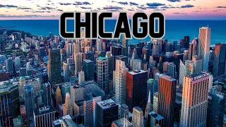 Drone Footage Chicago IL USA- Downtown Chicago Aerial View