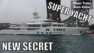 NEW SECRET Super Yacht In St Clair River In Great Lakes