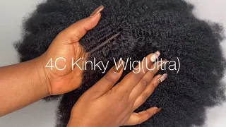 The Best Natural Fibre Hair Wig | 4C Kinky Wig(ULTRA) | All Things Savvy