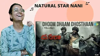 Dhoom Dhaam Dhosthaan - Lyrical Song Reaction | Dasara | Nani, Keerthy Suresh | Santhosh Narayanan