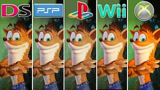 Crash Mind over Mutant (2008) NDS vs PSP vs PS2 vs Wii vs Xbox 360 (Which One is Better?)